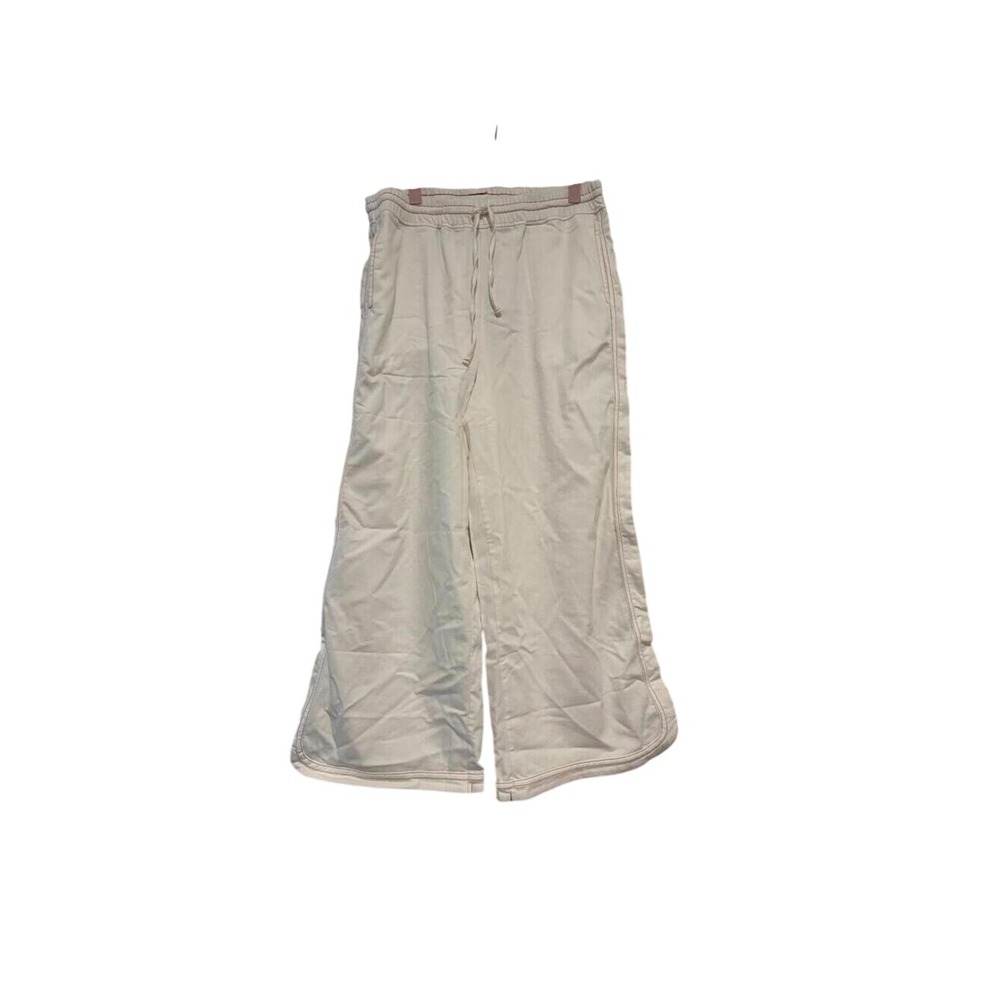 Womens Easel Cream Wide-Leg Capris‎ NWTags sz L #306